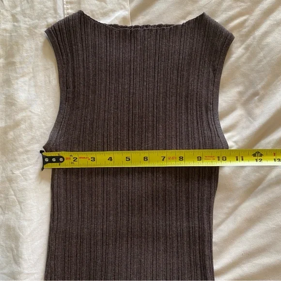 SOLD NWOT Quince Cotton Cashmere Blend Knit Tank - Picture 5 of 5